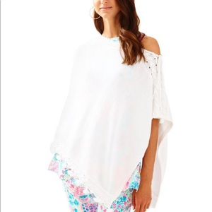 Lilly Pulitzer Sylvan Sweater Wrap Poncho/Cape